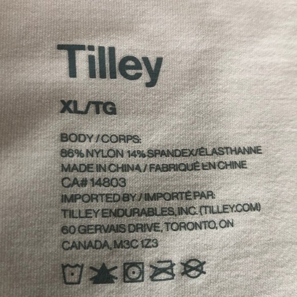 Tilley Canada Comfort 2 Way Tank Top Pull On Nylon Spandex Pale Blush Pink Sz XL - Picture 9 of 10